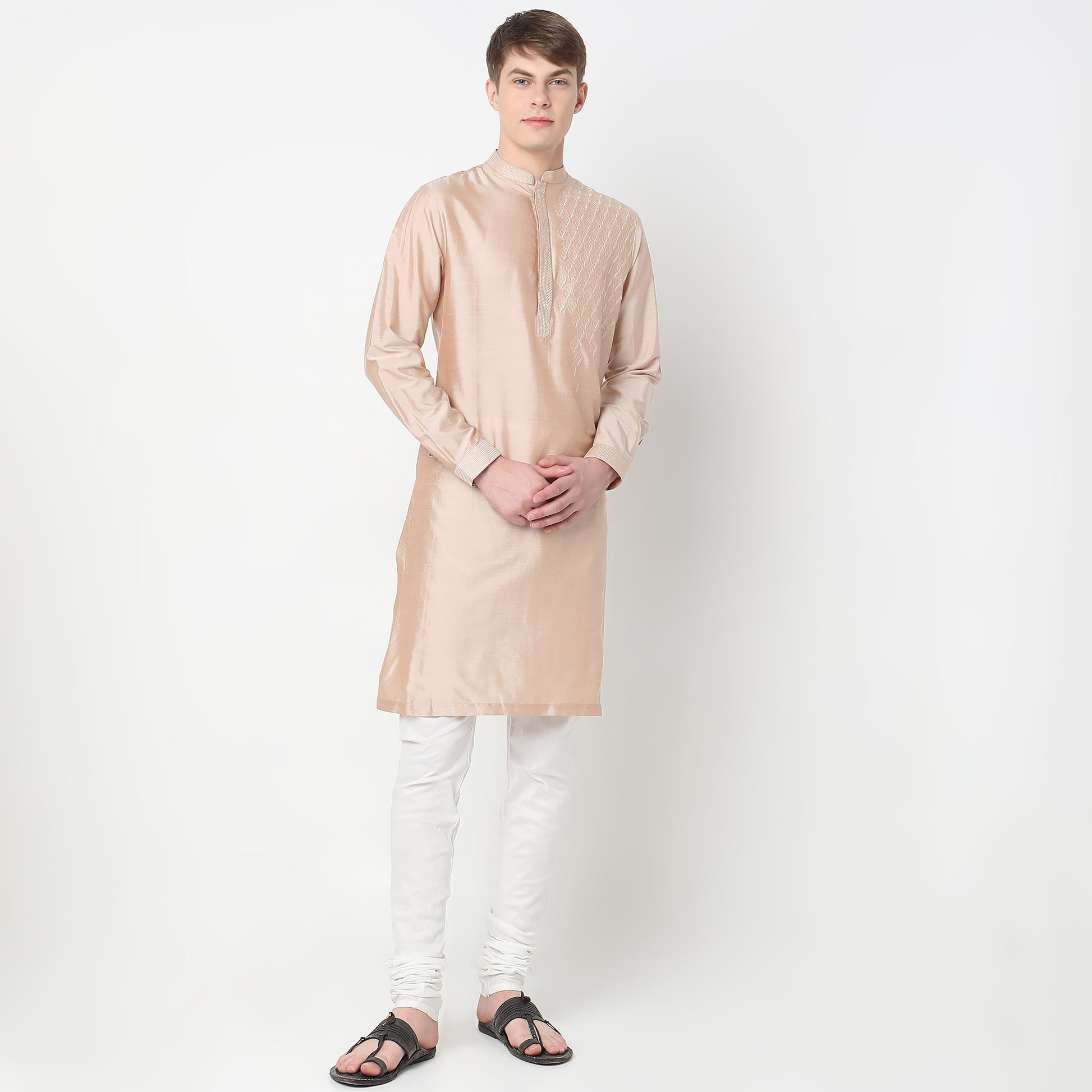 Regular Fit Embroidered Kurta