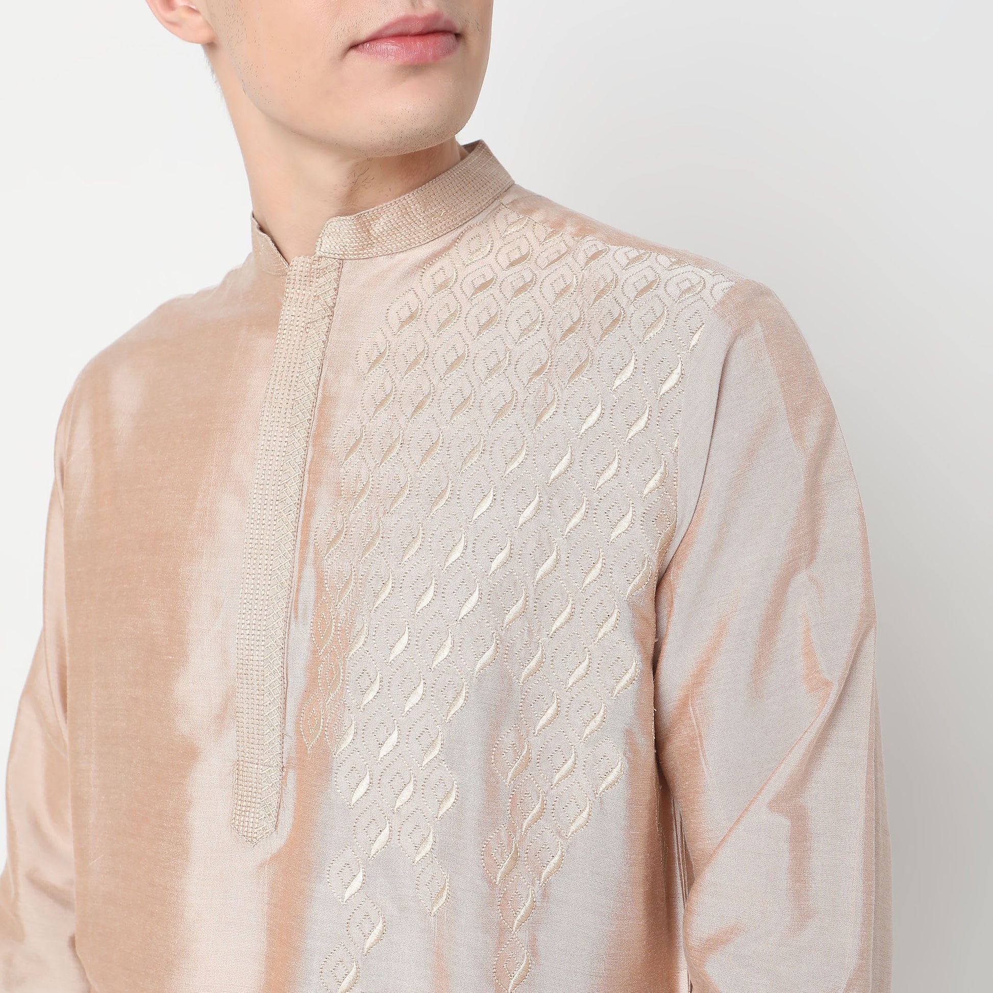 Regular Fit Embroidered Kurta