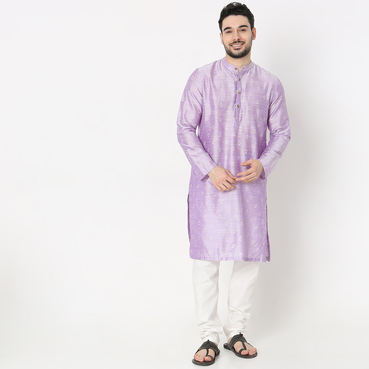 Regular Fit Embellished Kurta