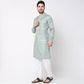 Men Wearing Regular Fit Printed Kurta