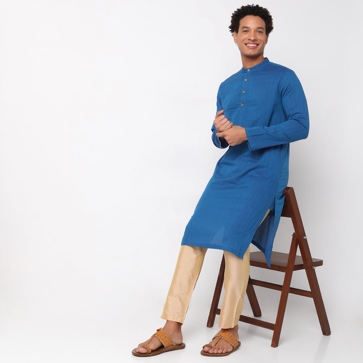 Regular Fit Solid Kurta