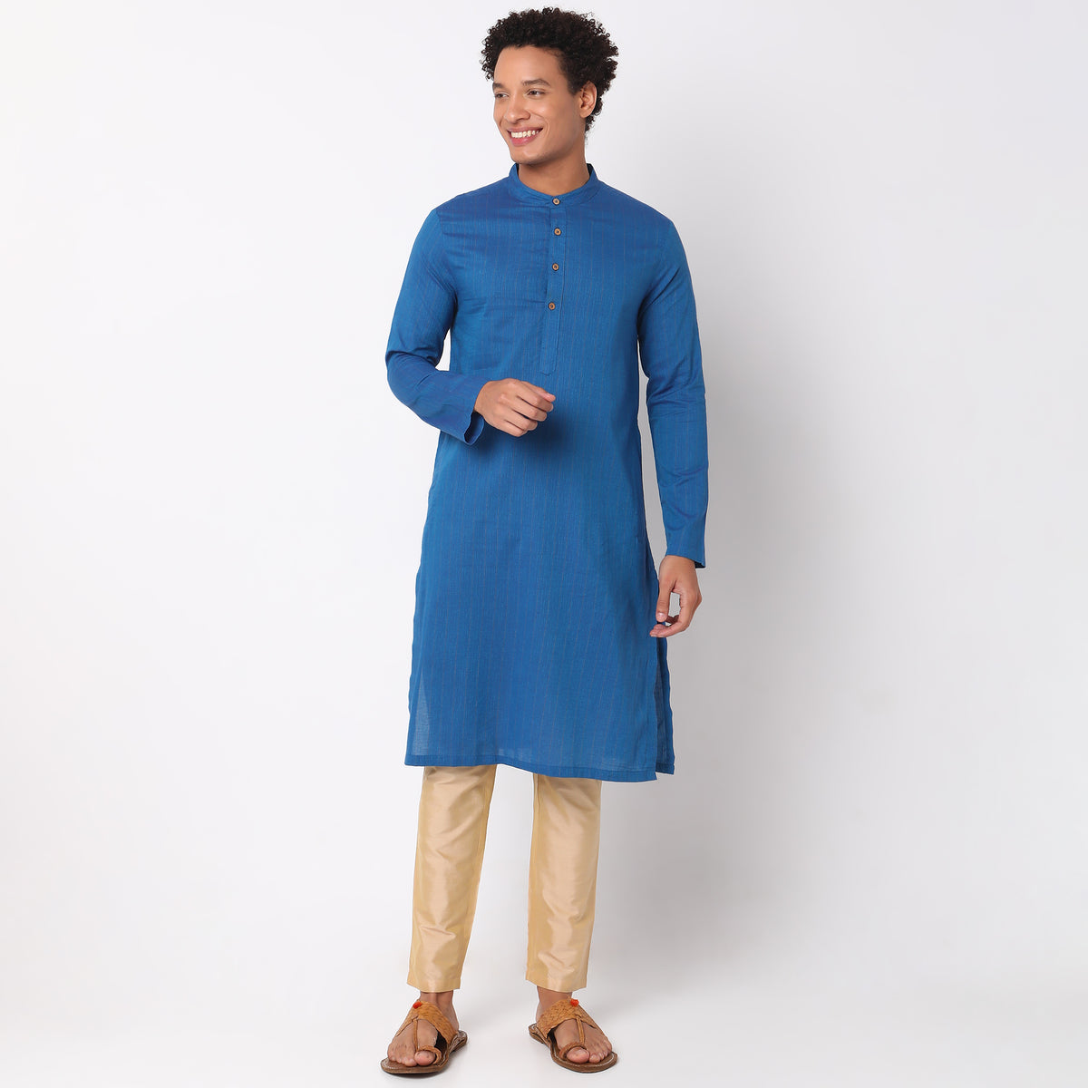 Regular Fit Solid Kurta