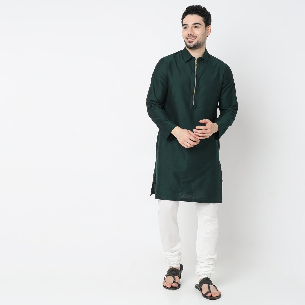 Regular Fit Solid Kurta