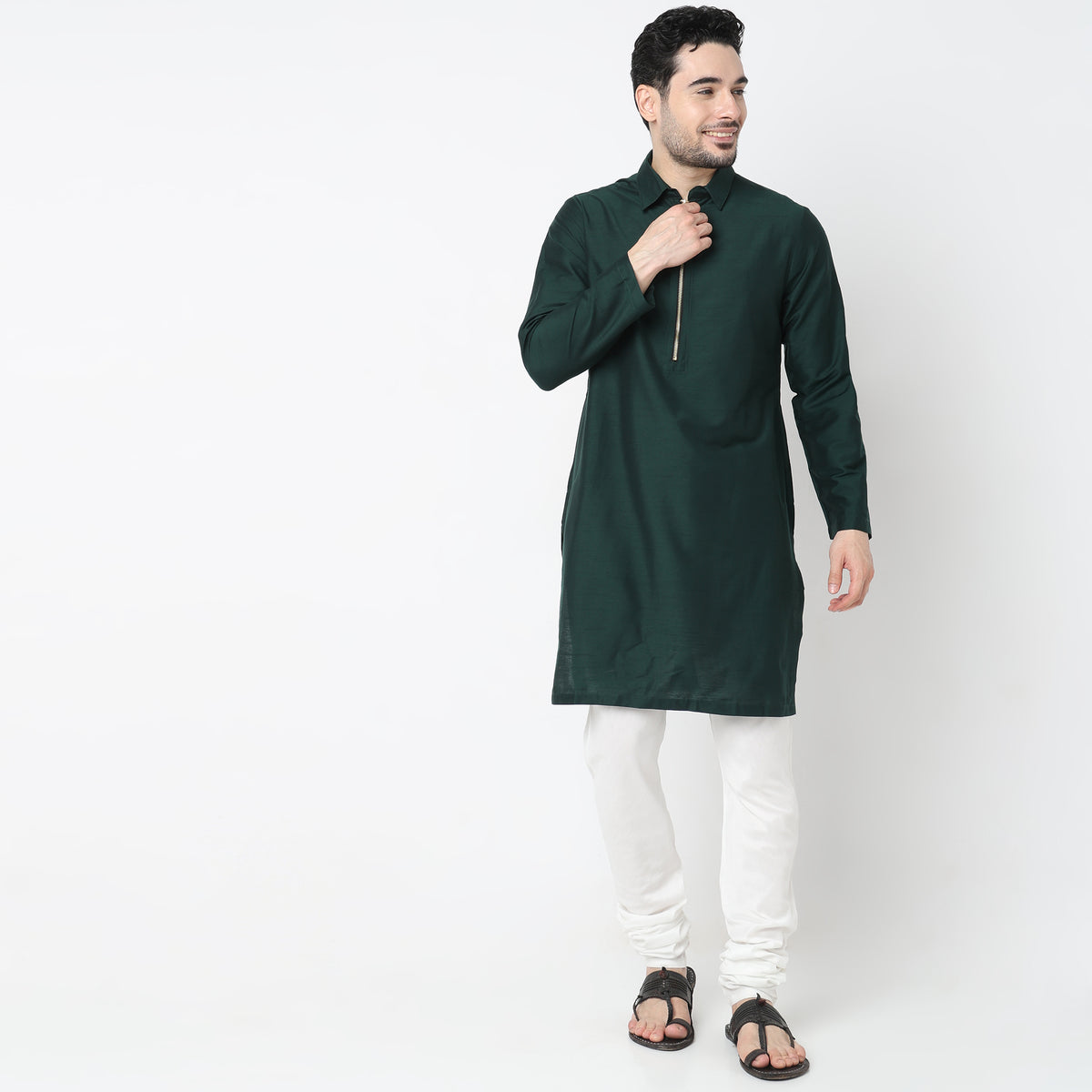 Regular Fit Solid Kurta