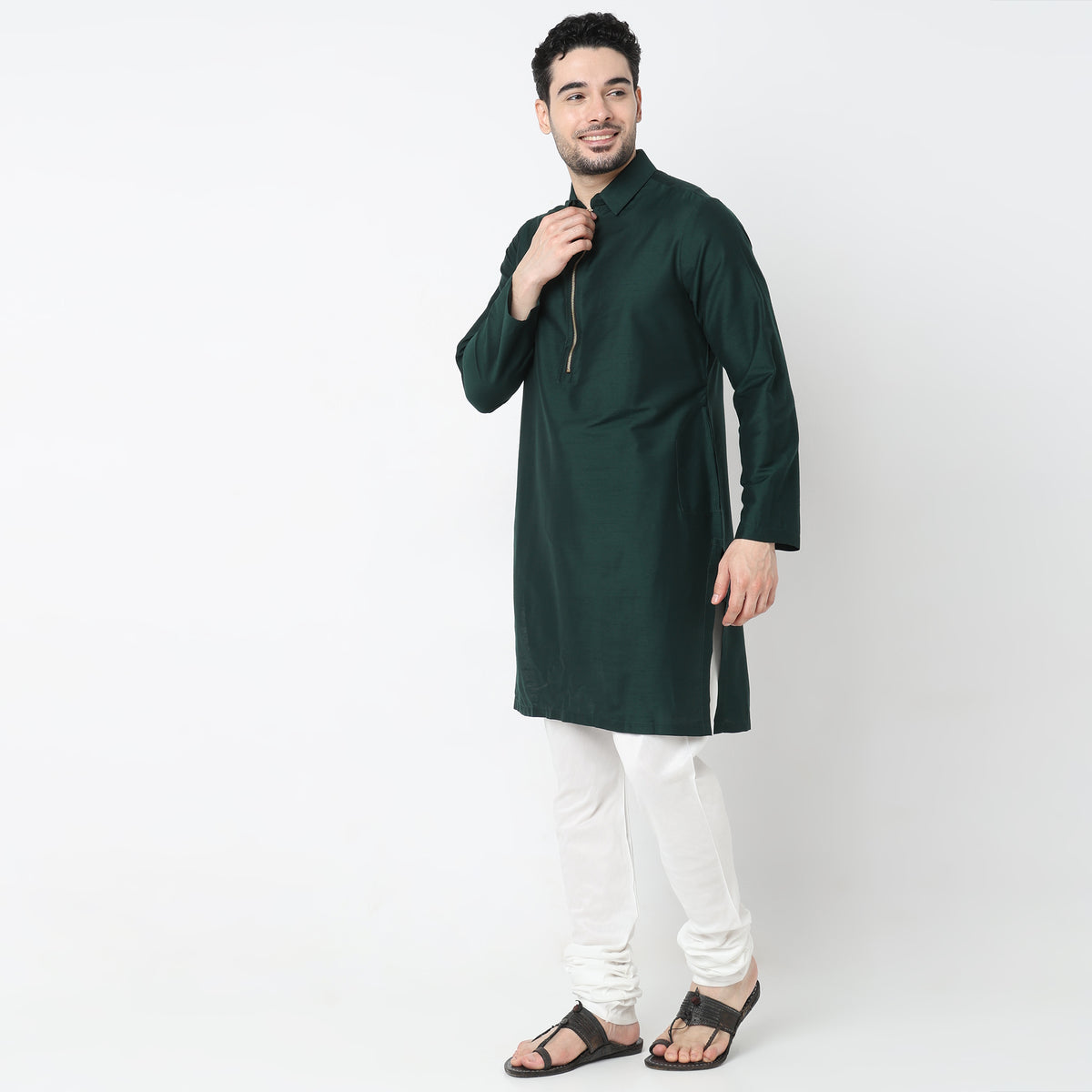 Regular Fit Solid Kurta