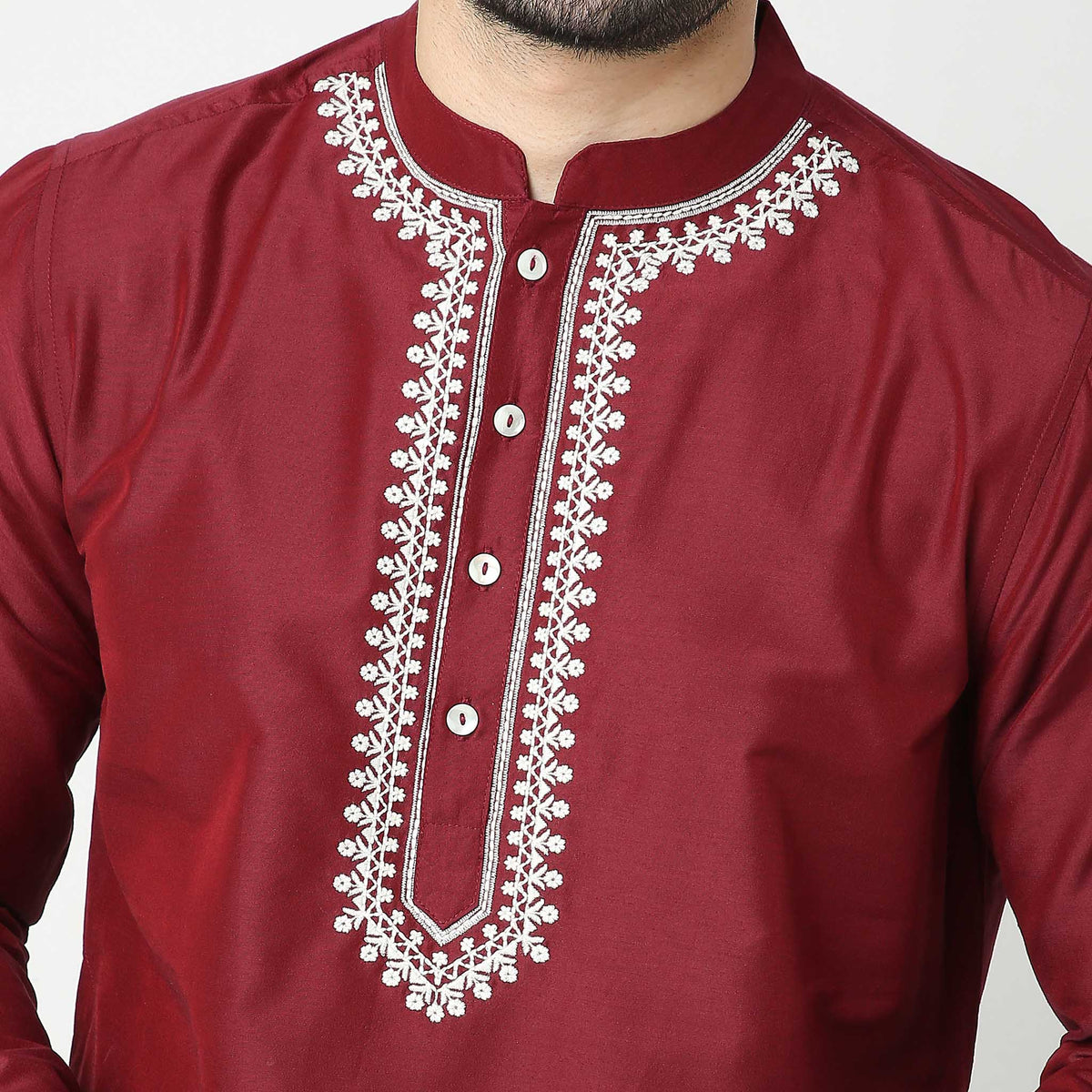 Regular Fit Embroidered Kurta