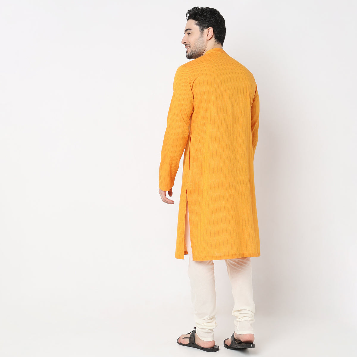 Regular Fit Striped Kurta