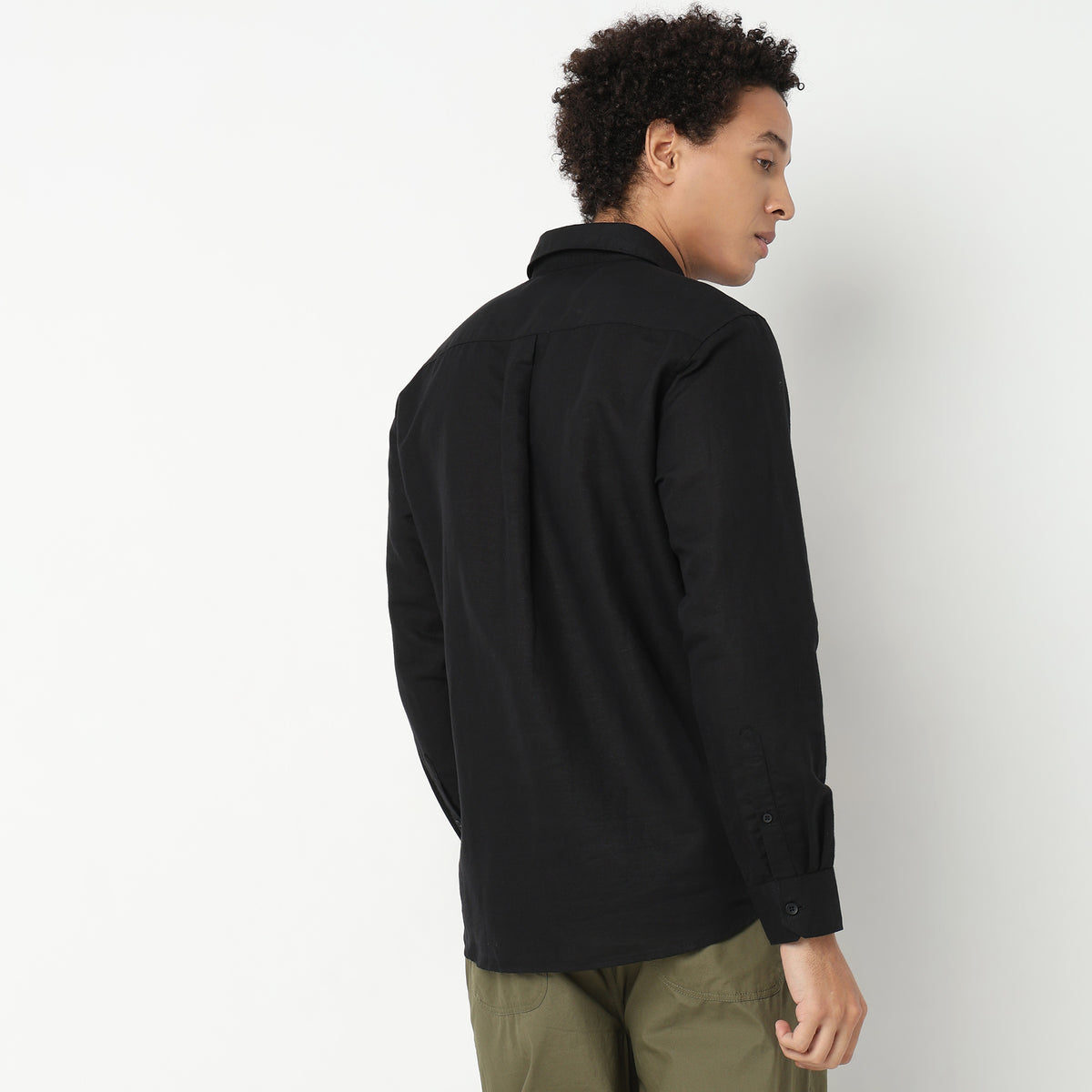 Regular Fit Solid Shirt