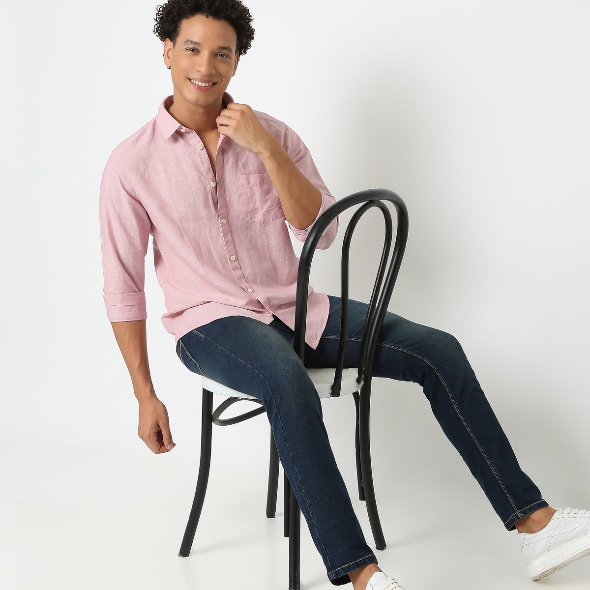 Regular Fit Solid Shirt