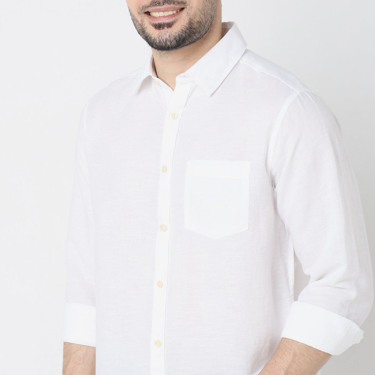 Regular Fit Solid Shirt