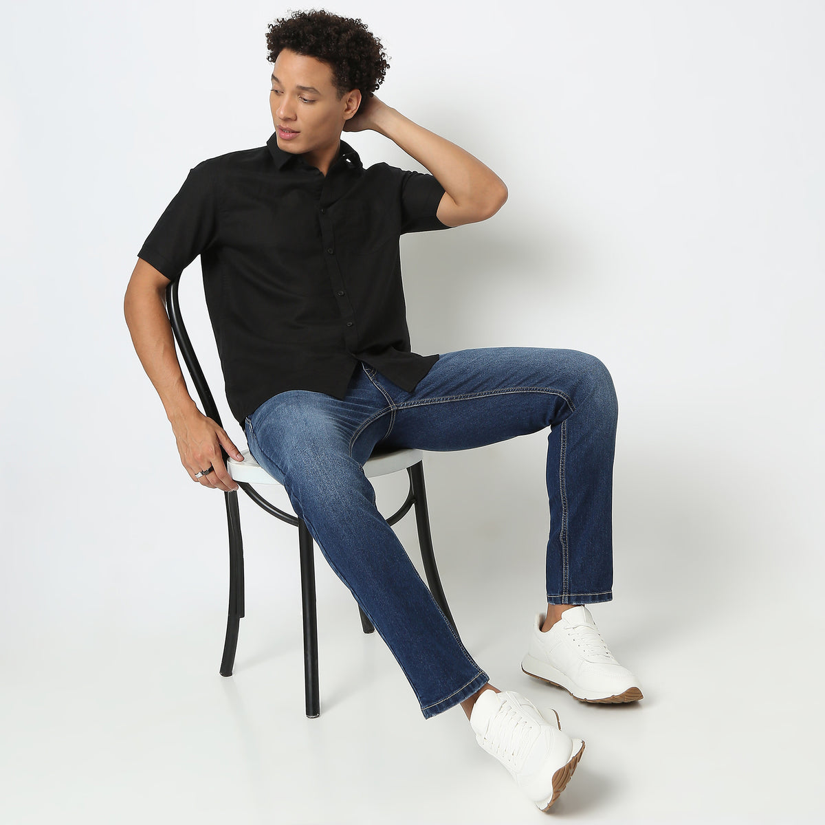 Regular Fit Solid Shirt