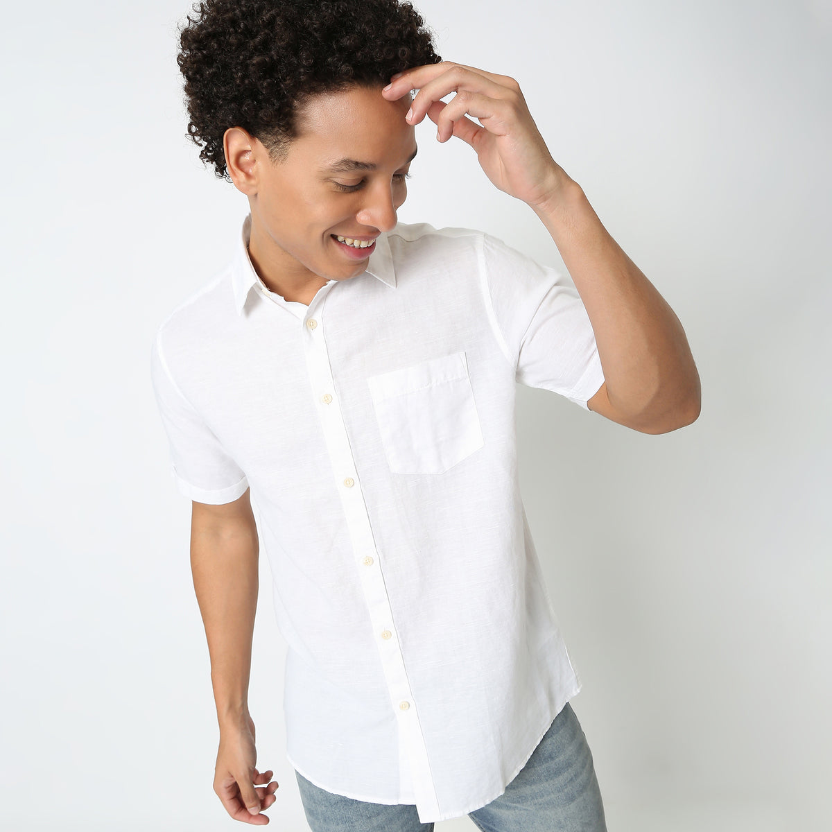 Regular Fit Solid Shirt