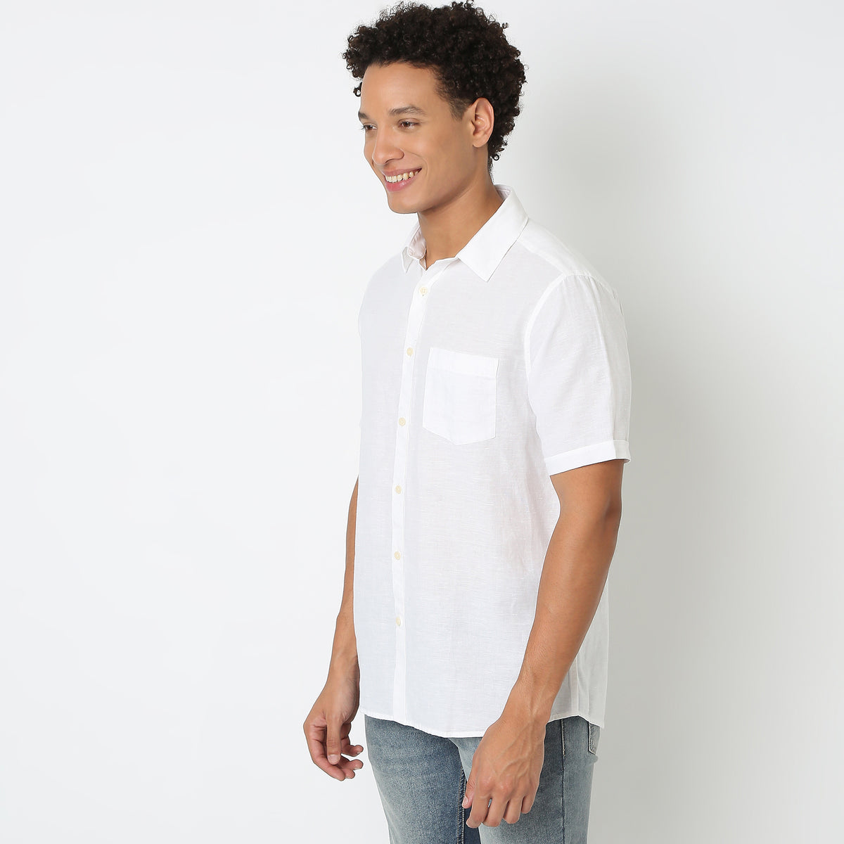 Regular Fit Solid Shirt