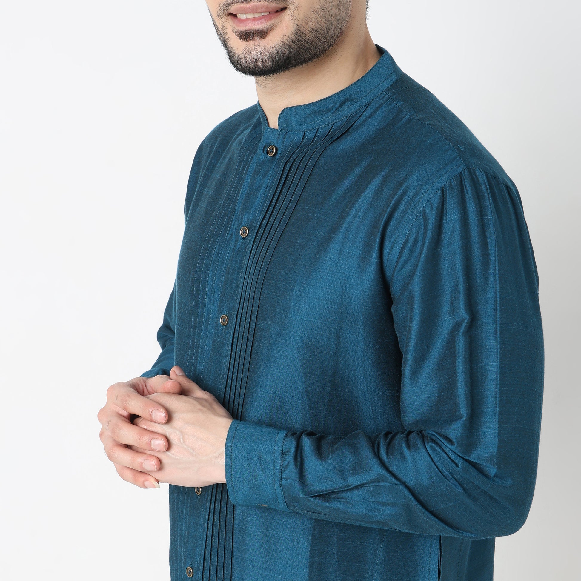 Regular Fit Solid Short Kurta