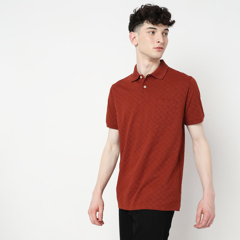 Regular Fit Structured Polo T-Shirt