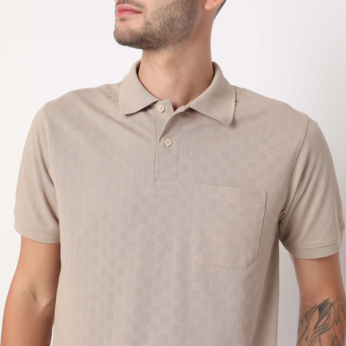 Regular Fit Structured Polo T-Shirt