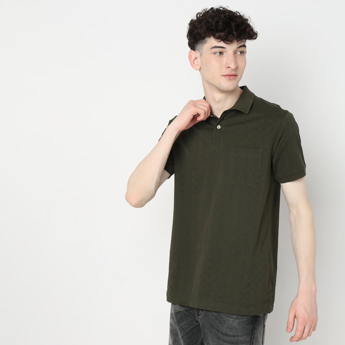 Regular Fit Structured Polo T-Shirt