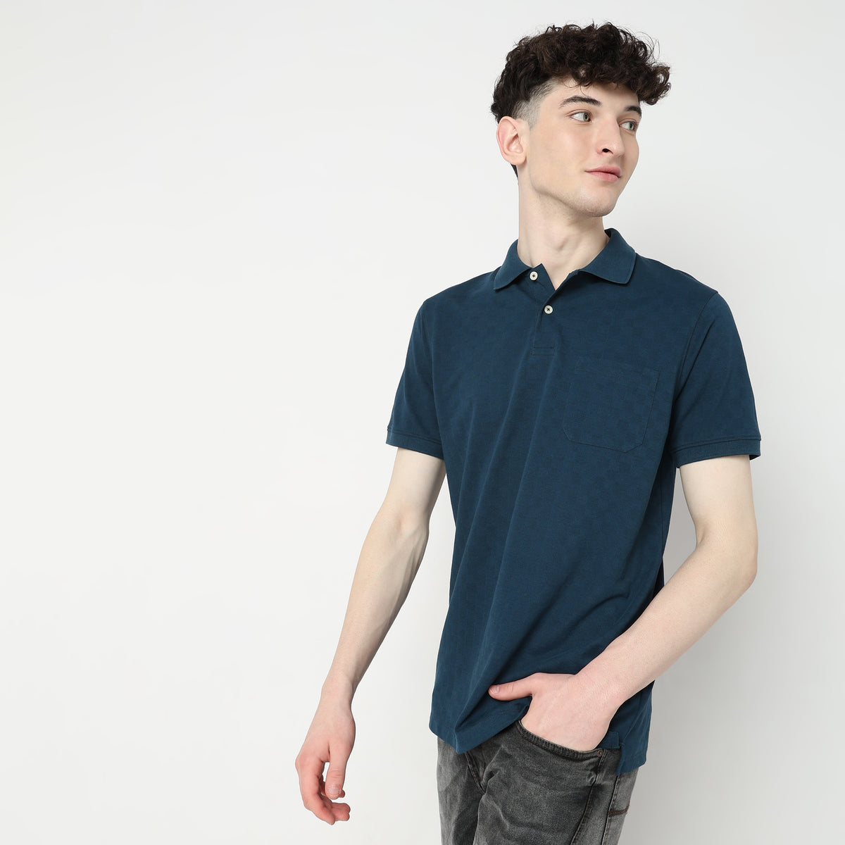 Regular Fit Structured Polo T-Shirt