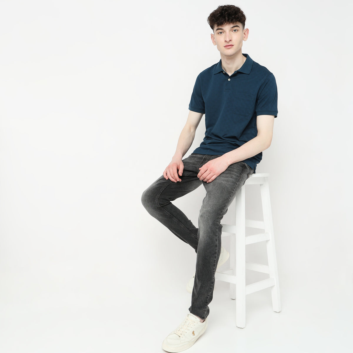 Regular Fit Structured Polo T-Shirt