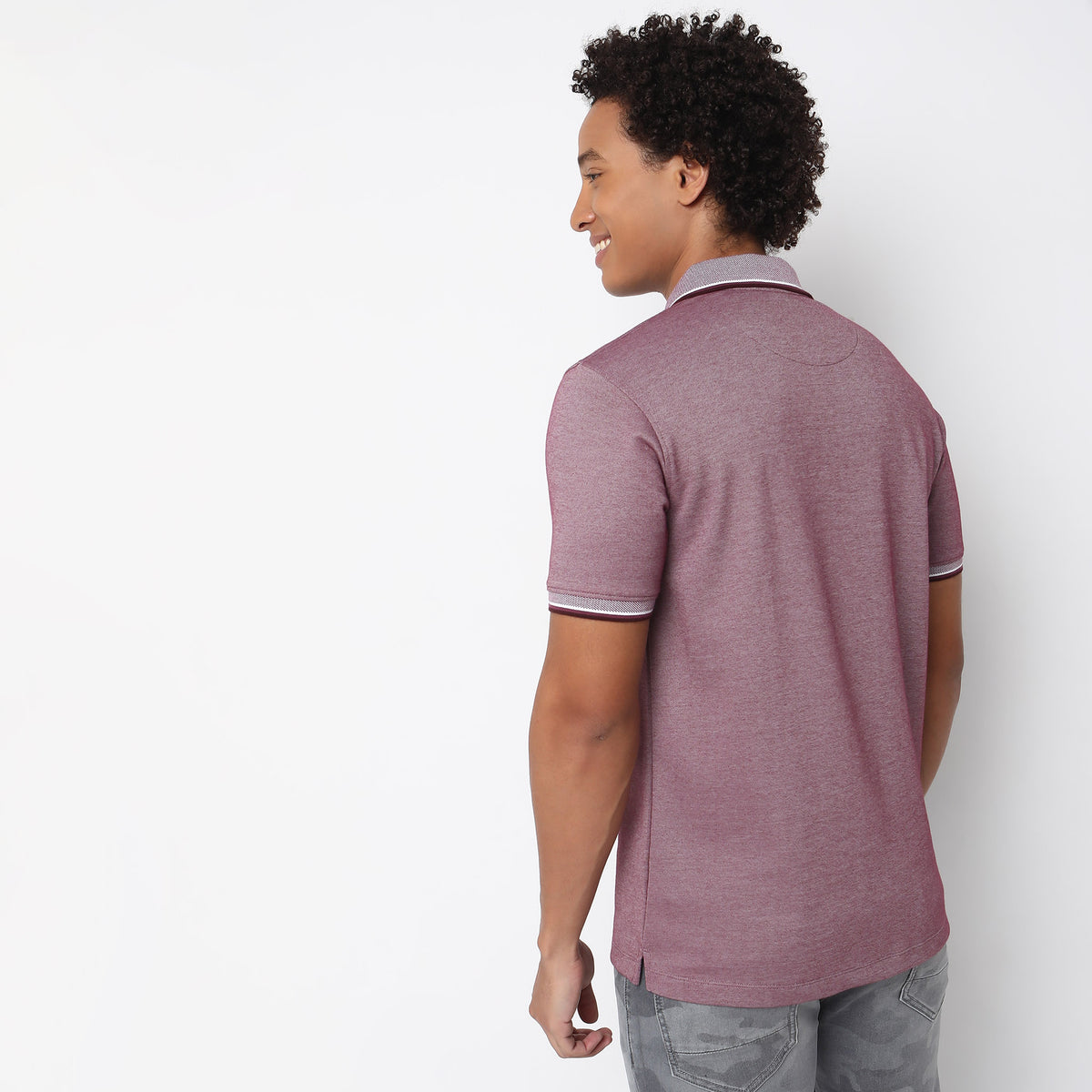 Regular Fit Structured Polo T-Shirt