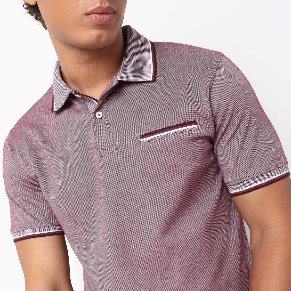 Regular Fit Structured Polo T-Shirt