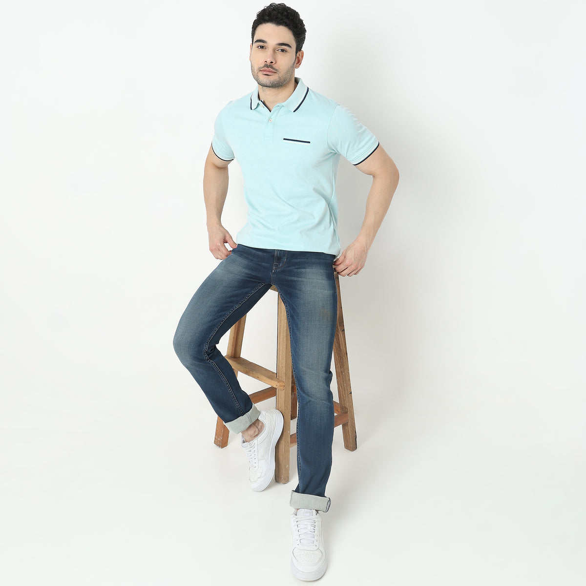 Regular Fit Structured Polo T-Shirt