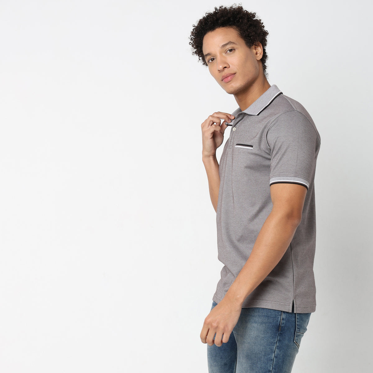 Regular Fit Structured Polo T-Shirt