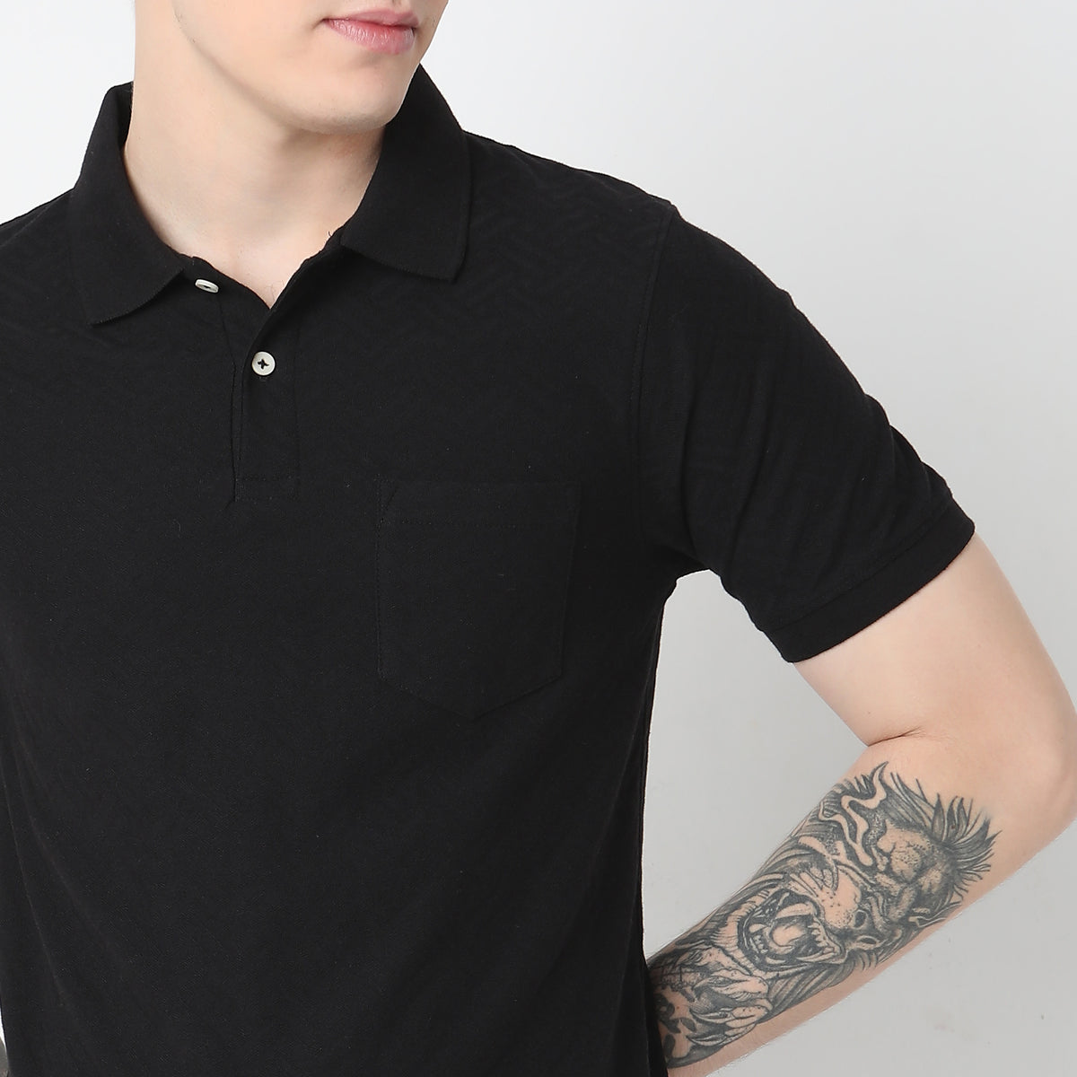 Regular Fit Structured Polo T-Shirt