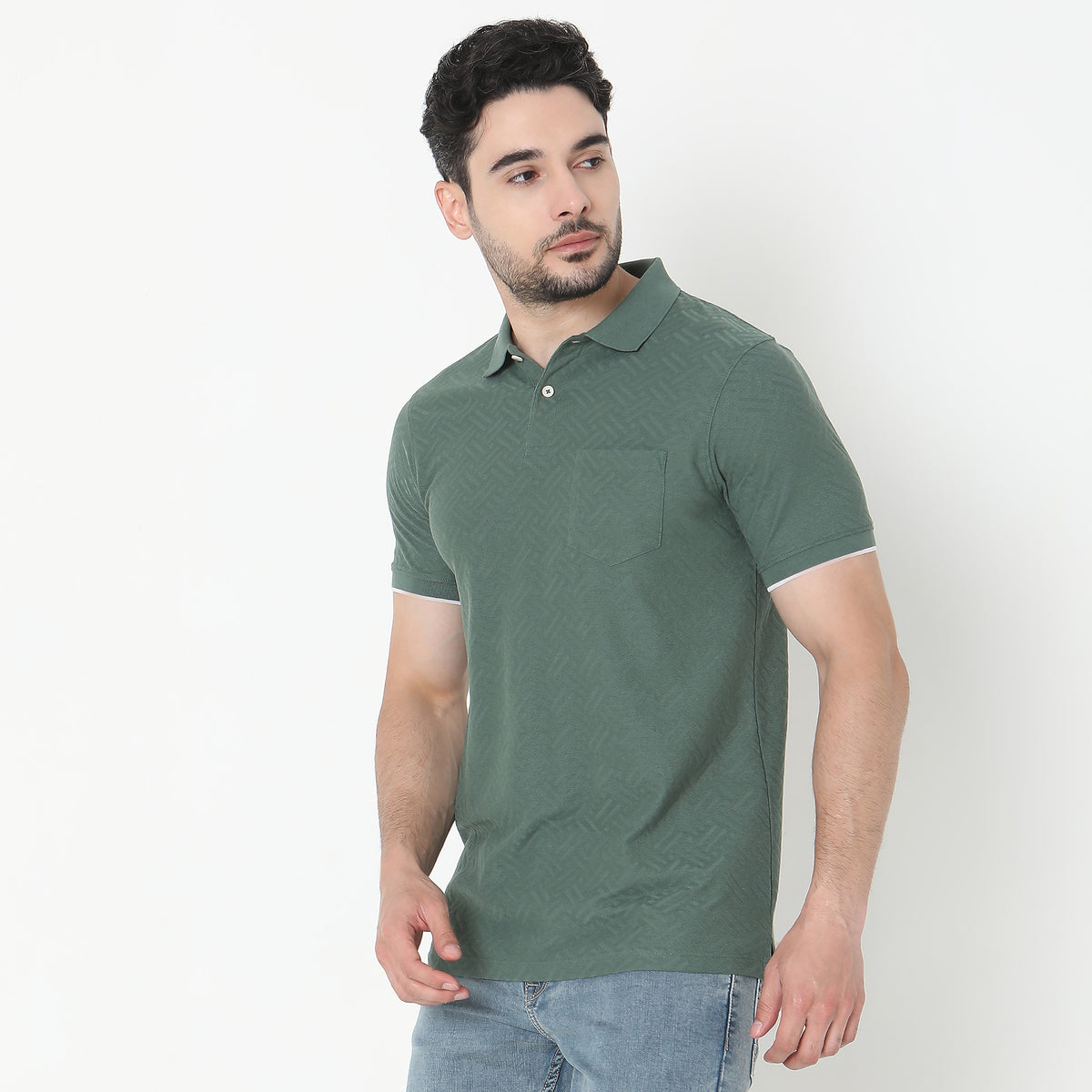 Regular Fit Structured Polo T-Shirt