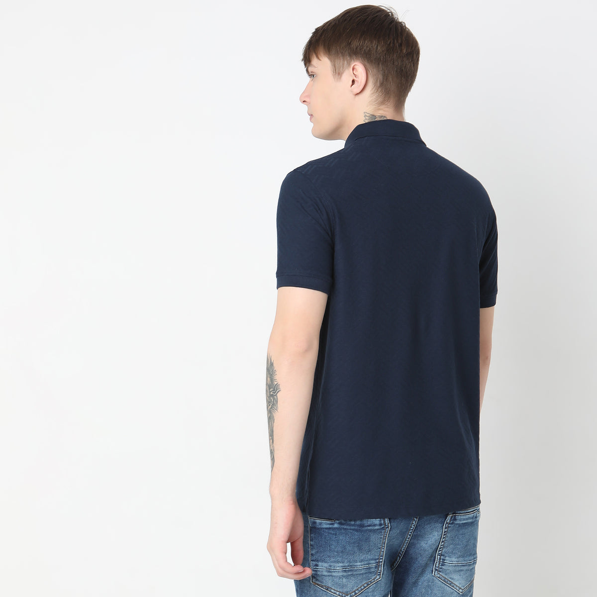 Regular Fit Structured Polo T-Shirt