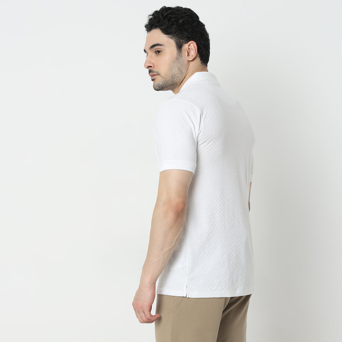 Regular Fit Structured Polo T-Shirt