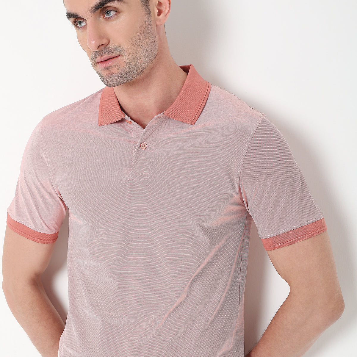 Regular Fit Solid Polo T-Shirt