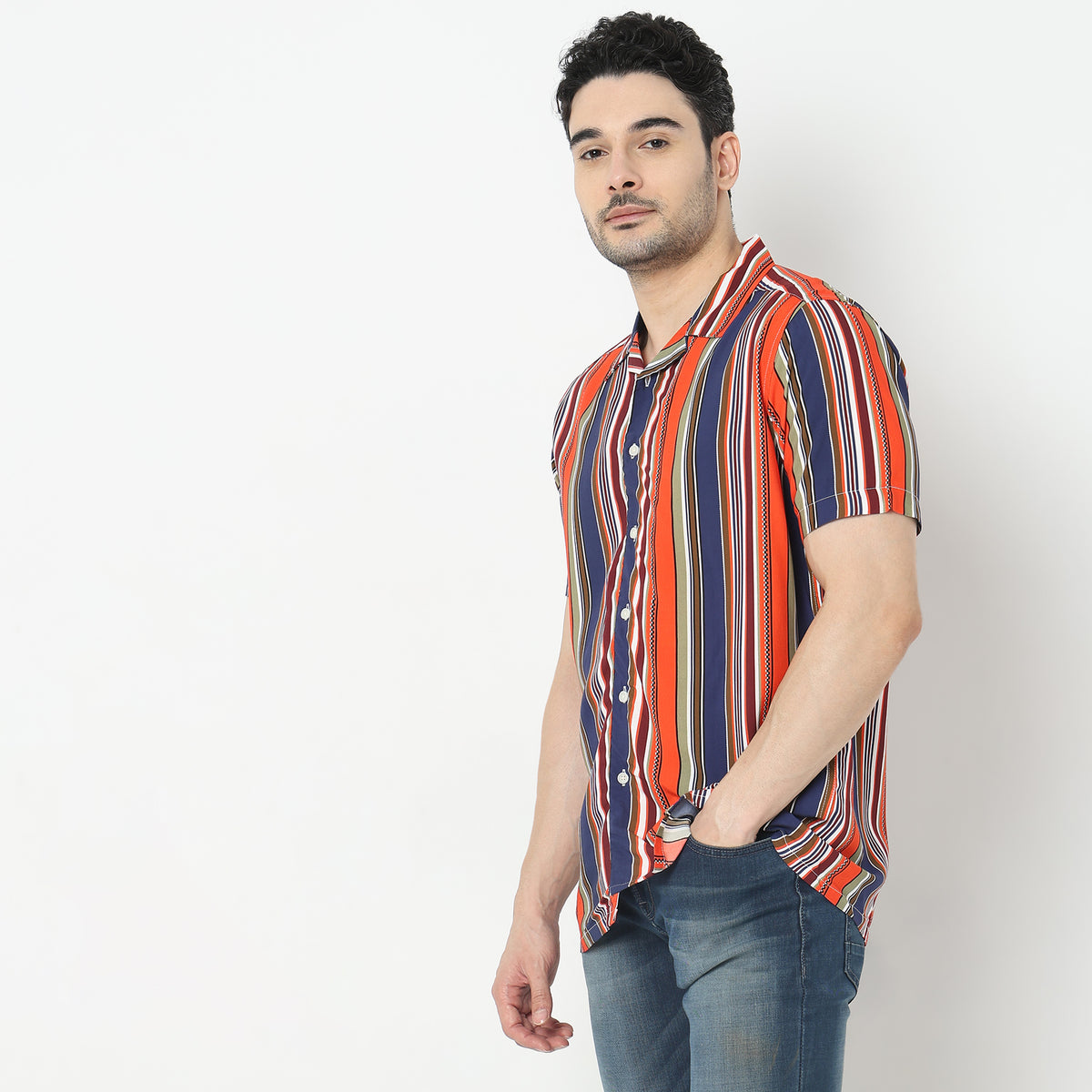 Regular Fit Striped Shirt