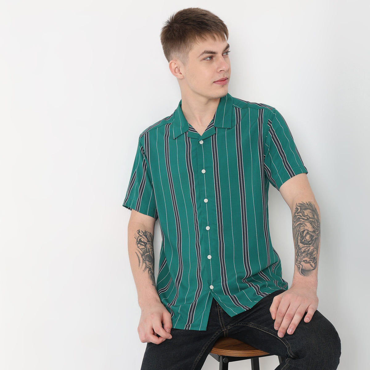 Regular Fit Striped Shirt