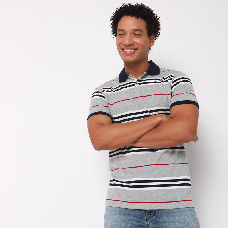 Regular Fit Striped T-Shirt