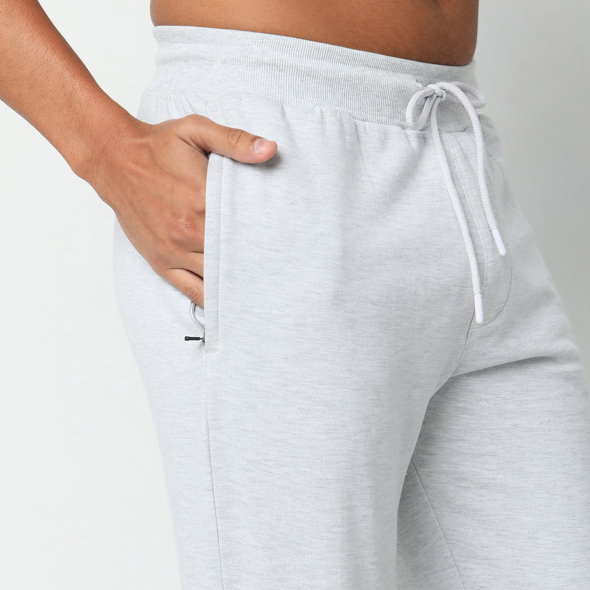 Regular Fit Solid Mid Rise Joggers