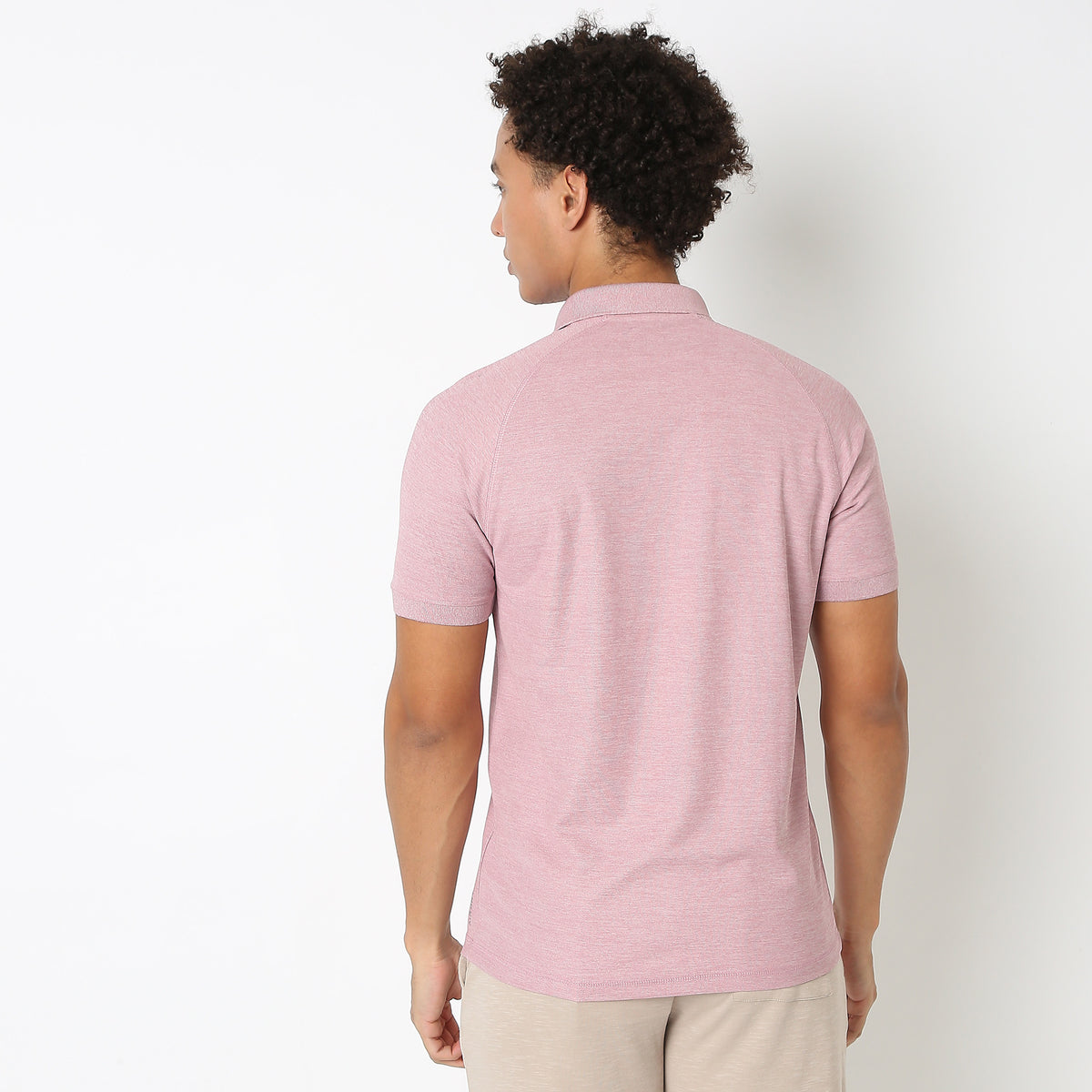 Regular Fit Solid Polo T-Shirt