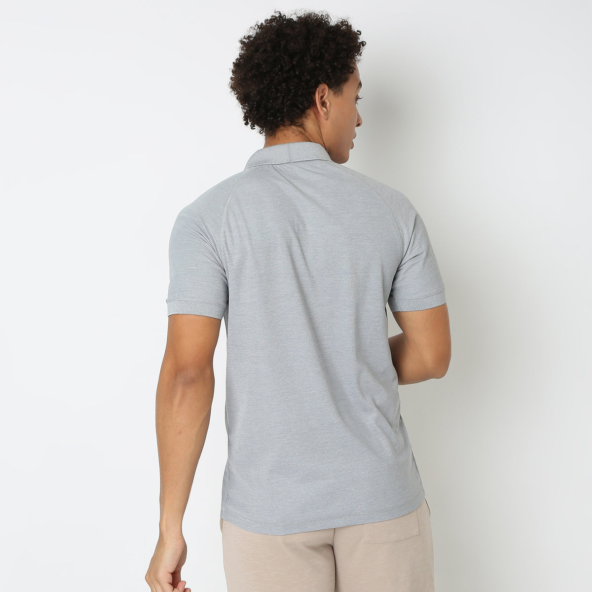 Regular Fit Solid Polo T-Shirt