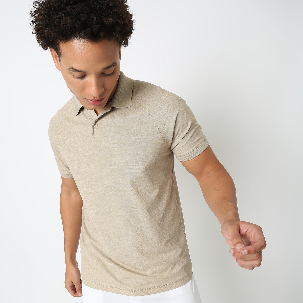 Regular Fit Solid Polo T-Shirt