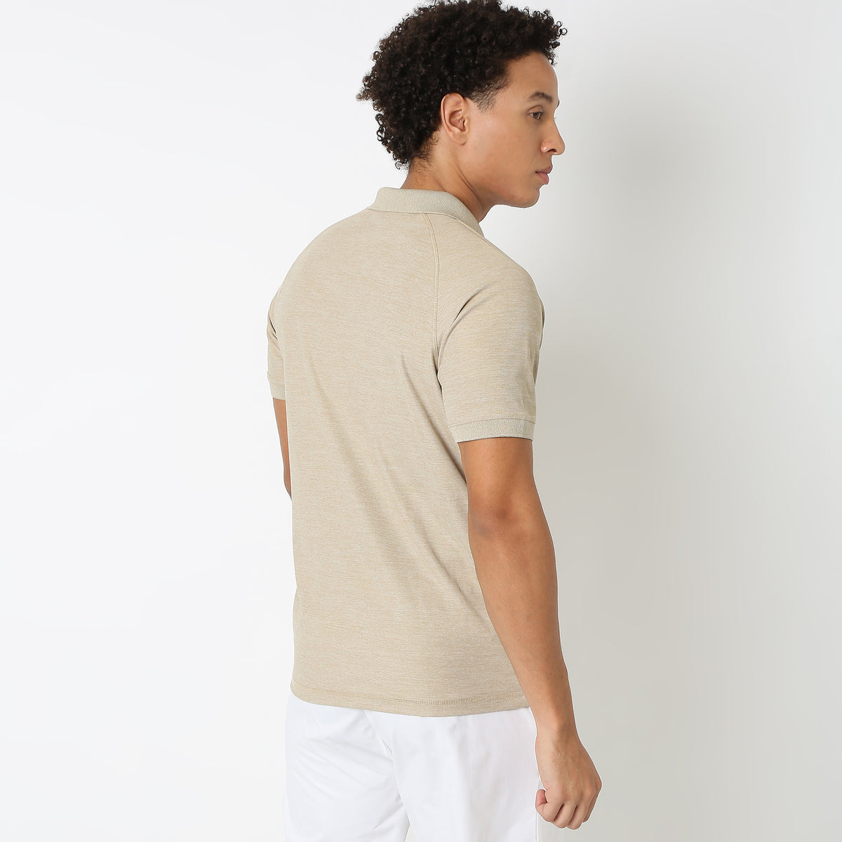 Regular Fit Solid Polo T-Shirt