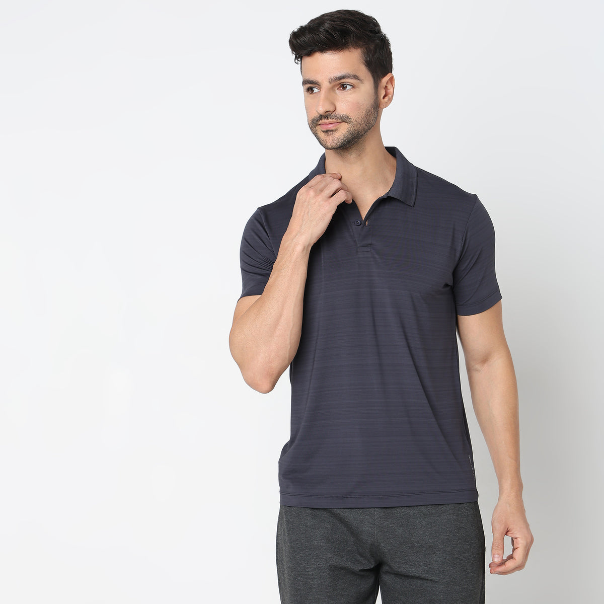 Regular Fit Solid Polo T-Shirt