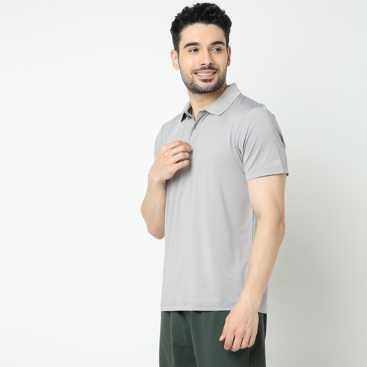 Regular Fit Solid Polo T-Shirt