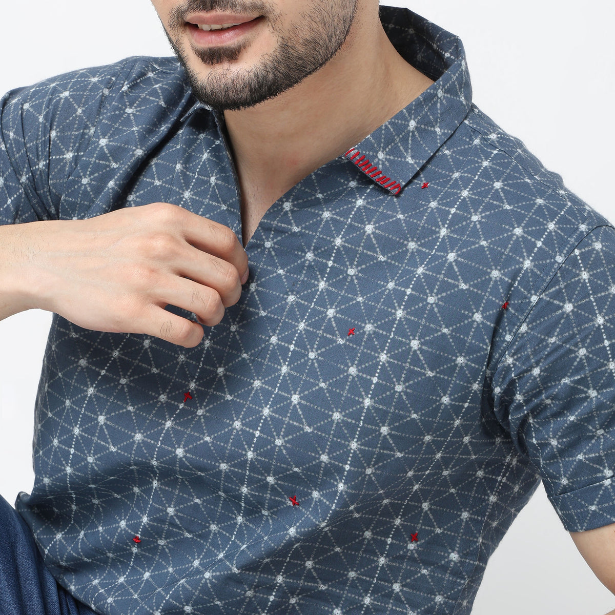 Regular Fit Printed Short Kurta