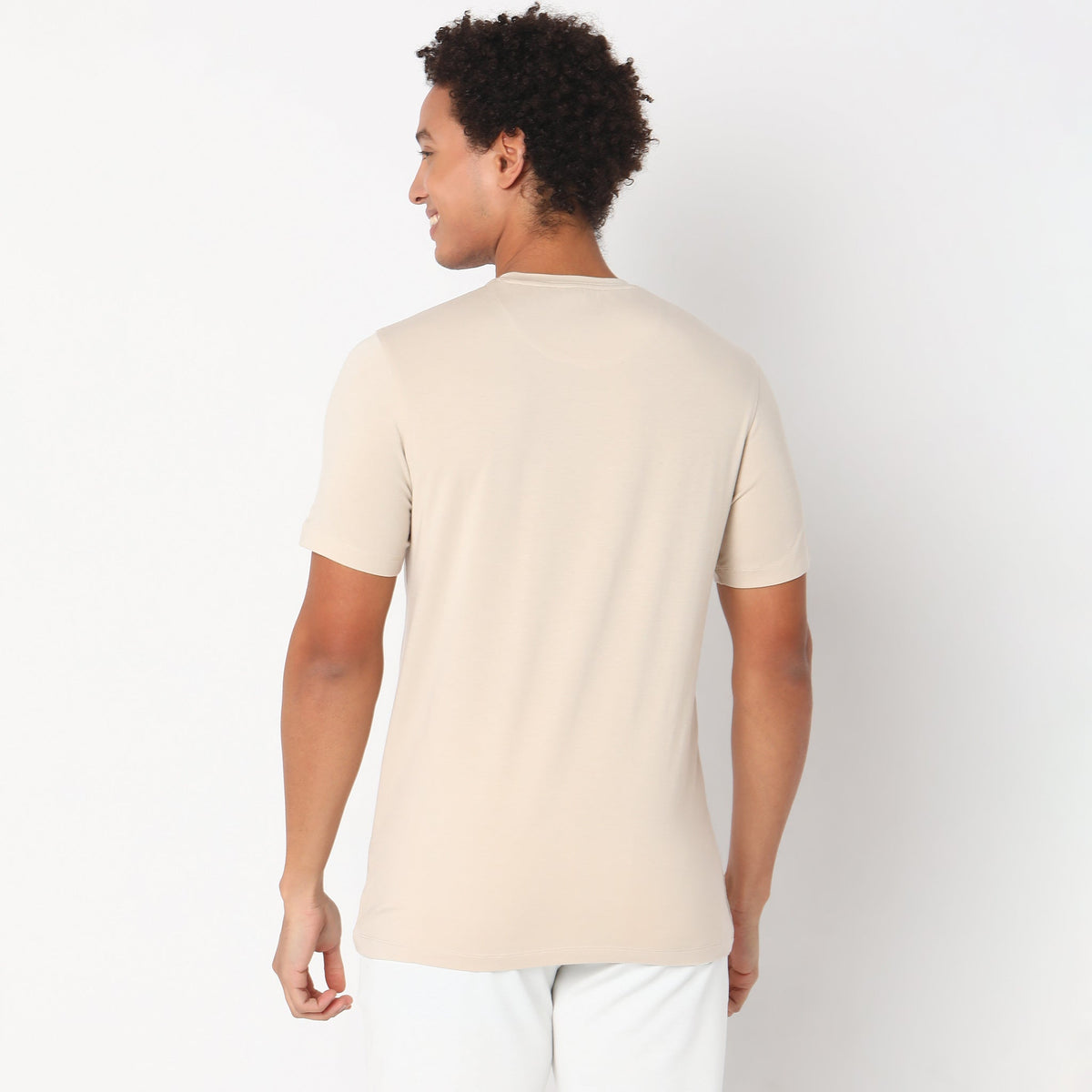 Regular Fit Solid T-Shirt