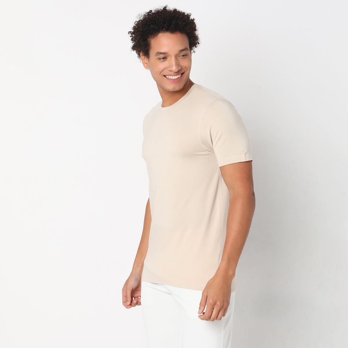 Regular Fit Solid T-Shirt