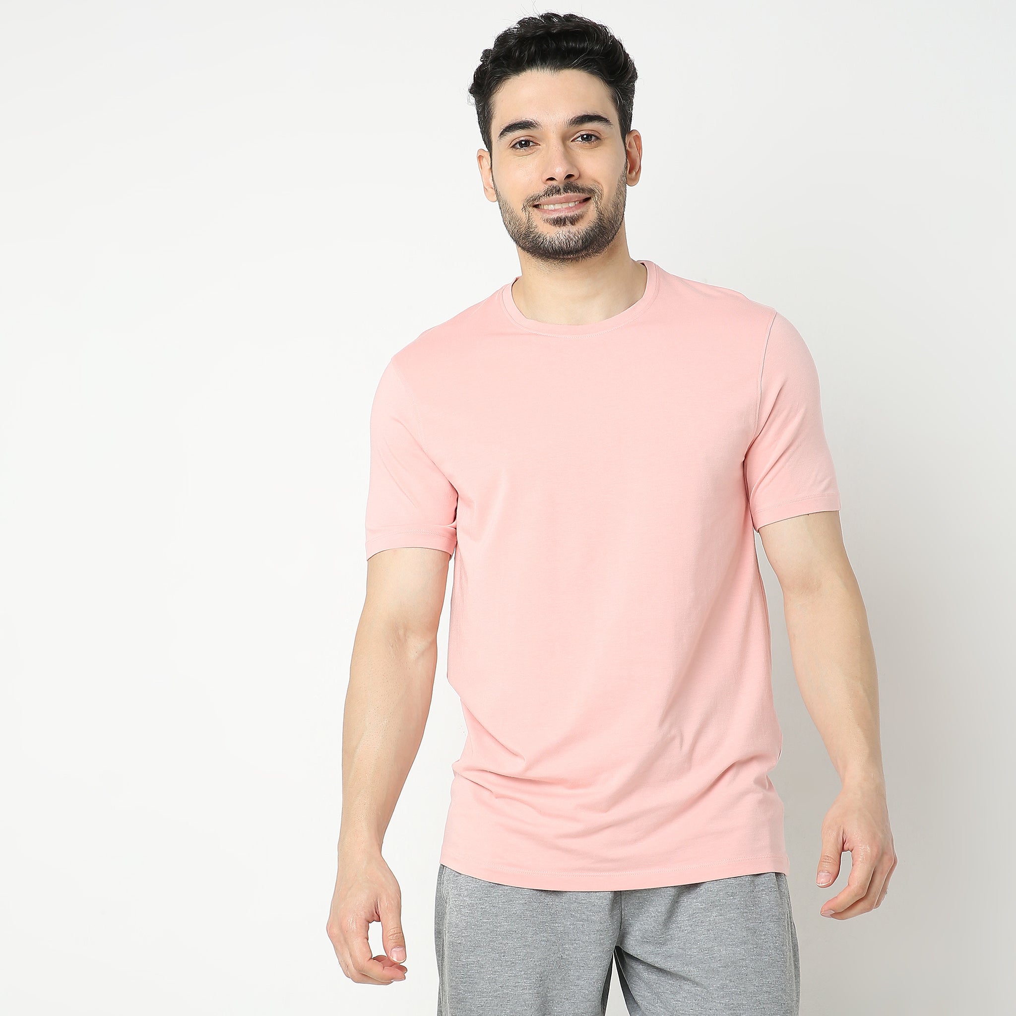 Regular Fit Solid T-Shirt