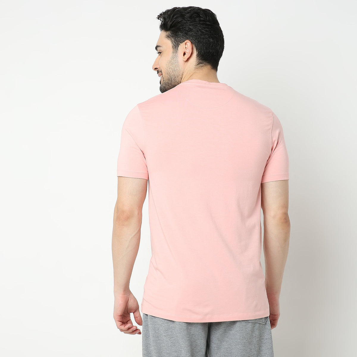 Regular Fit Solid T-Shirt