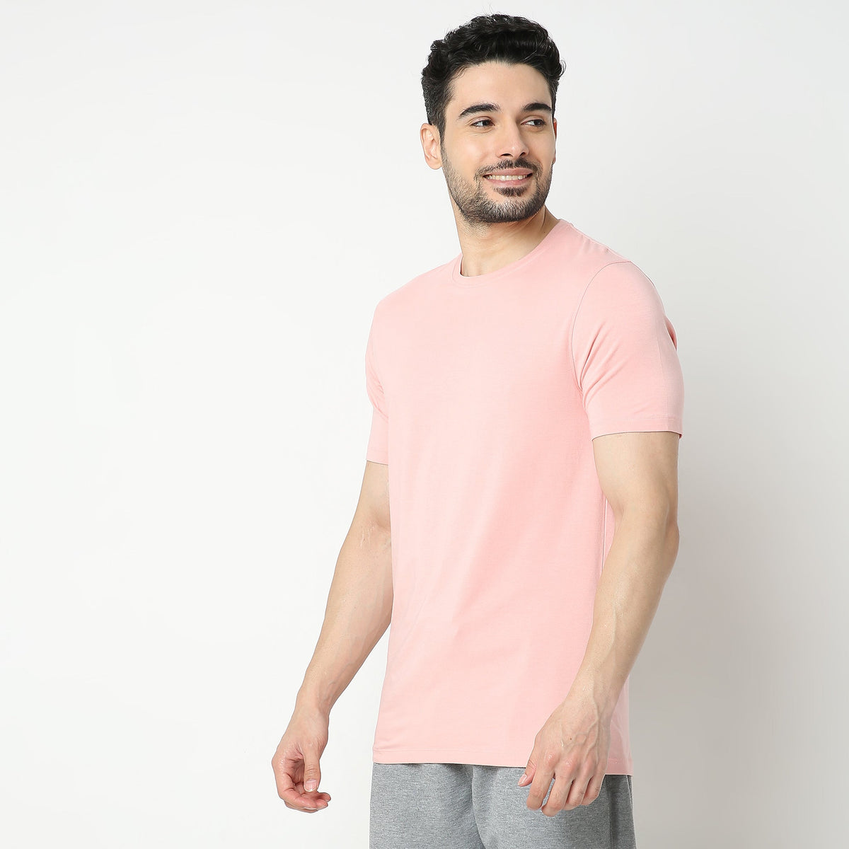 Regular Fit Solid T-Shirt