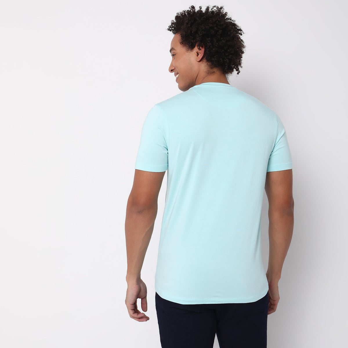 Regular Fit Solid T-Shirt