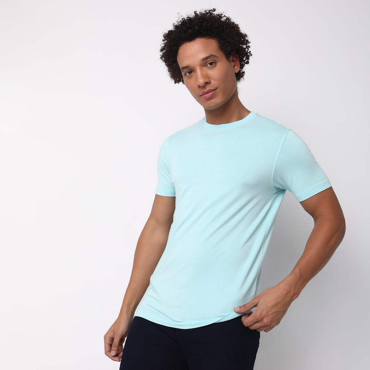 Regular Fit Solid T-Shirt